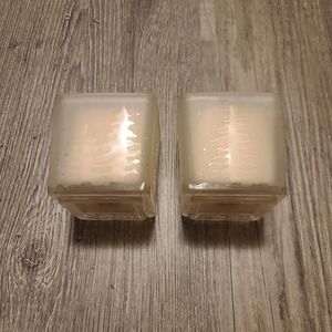 NIB PartyLite “Forest Friends” Glass Votive Holders